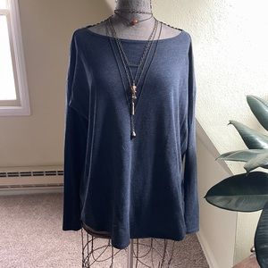 Abercrombie & Fitch Navy Blue Long Sleeve